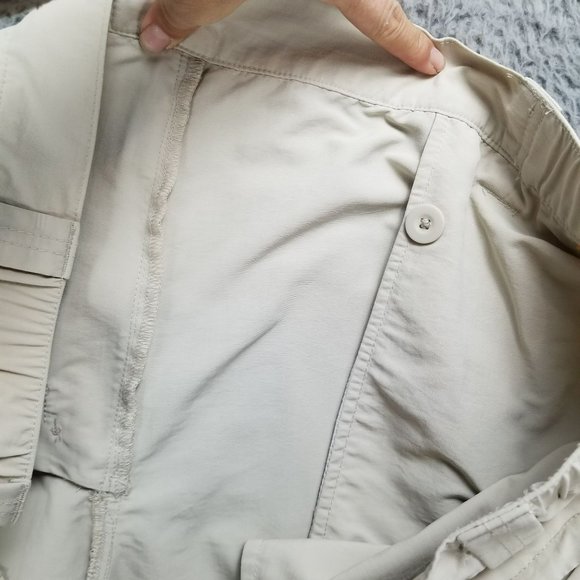 Orvis Pants Mens XXL Beige Nylon High Rise Zip Cargo Pocket Fishing - Picture 10 of 14